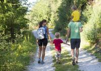 Passegiata con tutta la famiglia